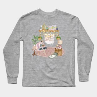 Boho Reading Room Long Sleeve T-Shirt